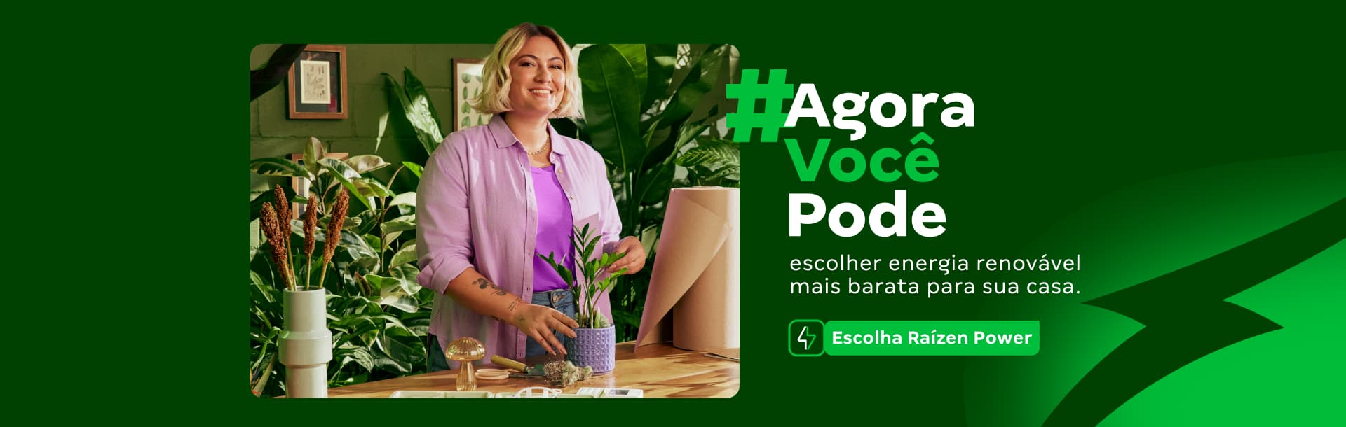 #agora você pode